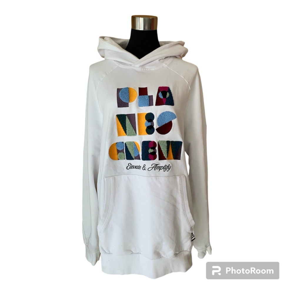 Rare NWOT Edition PaperPlane ‘Planes Crew Elevate & Amplify’ Hoodie White Medium